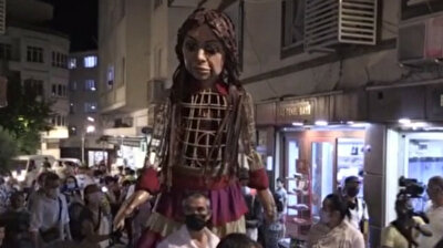 Syrian refugee puppet 'Little Amal' embarks on journey from Turkey's Gaziantep to UK