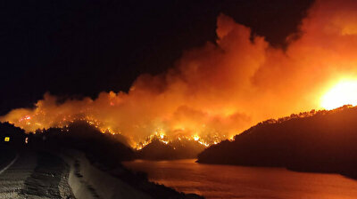 Villagers evacuated as firefighters combat another forest fire in southern Turkey