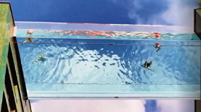 Transparent 'Sky Pool' offers unique swimming experience in London
