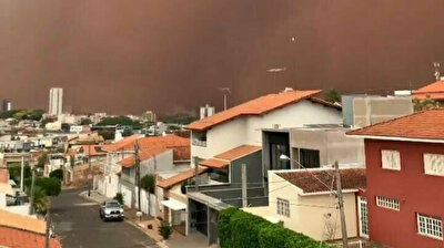 Apocalypse alert? Sky turns 'blood red' as massive sandstorms envelop Brazilian cities