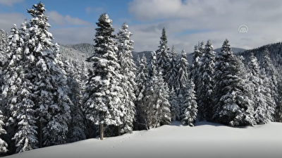Snow-covered Kure Mountains enchant visitors with its beauty