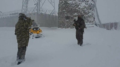 Rain, shine, or snow: Turkish soldiers stand guard in freezing temps