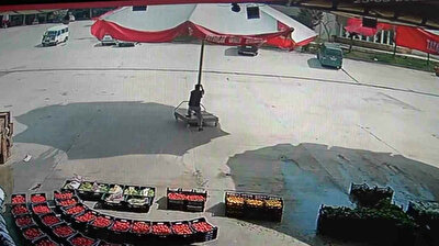 Man tries to save runaway umbrella in hilarious video