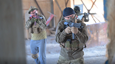 Ukrainians in Lviv receive weapon training to defend their country against Russian attacks