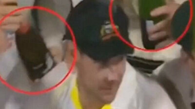 Australian captain puts away champagne so Muslim cricketer can join celebrations