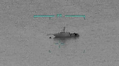 Turkish drone detects illegal Greece pushback of irregular migrants