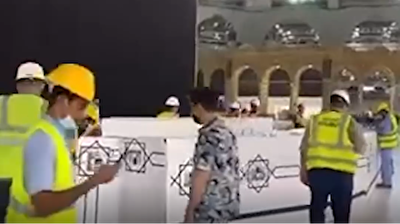 Pandemic barriers around Kaaba removed after 2.5 years