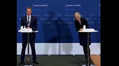 Danish official collapses, hits her head during press conference