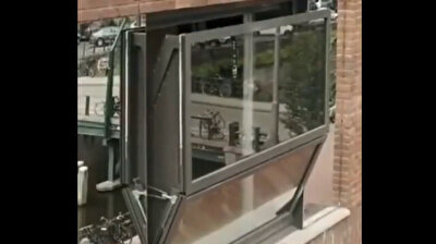 Window transforms into balcony in less than a minute