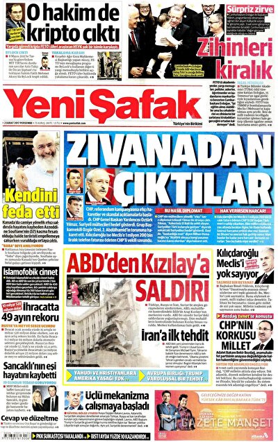 2 Subat Gazete Mansetleri Gazete Oku