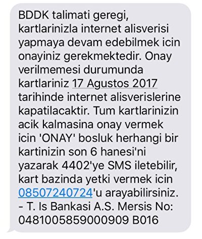 Is Bankasi Kredi Karti Internet Kullanimina Acma Islemleri 2017