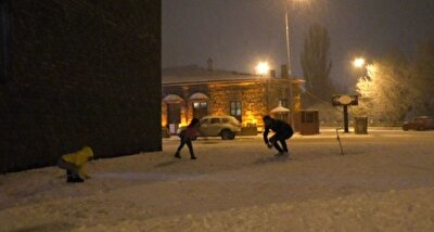 kars hava durumu kars ta kar yagisi
