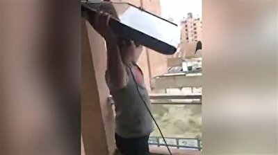 Fan throws TV from window after France ousts Argentina from World Cup