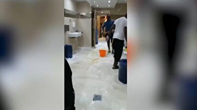 Liverpool footballer Sadio Mane cleans mosque toilets and wudhu area