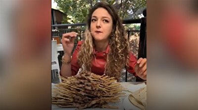 Turkish woman eats record-breaking 290 kebab skewers