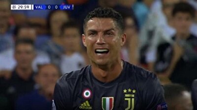 Ronaldo gets sent off field in tears