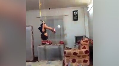 Little child puts on stellar acrobatic show