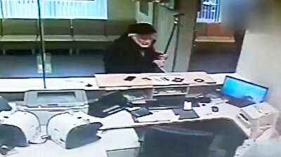 Elderly man attacks bank workers with walking stick