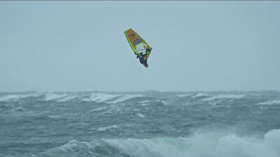 Daring windsurfers battle stormy conditions in Ireland