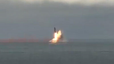 Russia test fires ballistic missiles from submarines in the Barents Sea