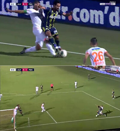 Alanyaspor Fenerbahce Macinda Tartismali Iki Penalti Pozisyonu