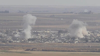 Footage of Operation Peace Spring from Turkish border