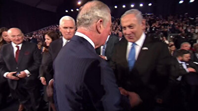 Prince Charles skips greeting US's Pence, shakes hands with Israel's Netanyahu