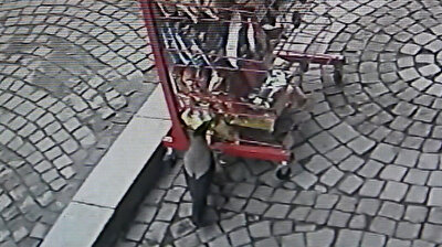 Crows steal crisps from market in Turkey