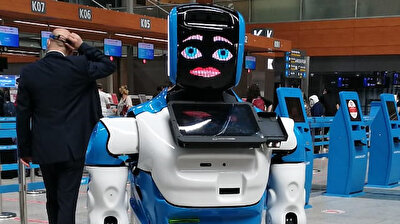 'Aerobot' assists in COVID-19 measures at Istanbul's Sabiha Gökçen Airport