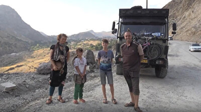 Dutch family travelling world in their truck/caravan arrives in Turkey after becoming trapped in Iran
