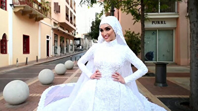 Unlucky Lebanese bride poses for photos right before massive Beirut explosion