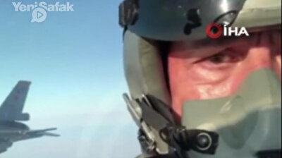 Turkey's defense minister in F-16 fighter jet cockpit for special flight
