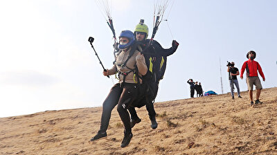 Visually impaired man’s dream of paragliding comes true
