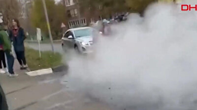Hot water pipe explosion injures four children in Russia