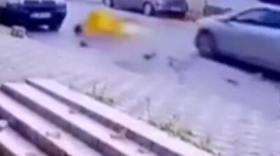 Catastrophic crash: Motorcyclist collides 'head-on' with car in Turkey