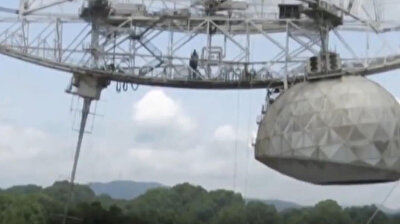 Famous Arecibo telescope featured in James Bond movie collapses in Puerto Rico