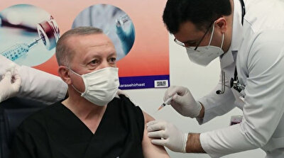 Turkish president receives COVID-19 vaccine