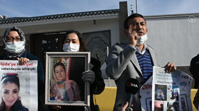 Uighur families protest outside Chinese embassy in Ankara