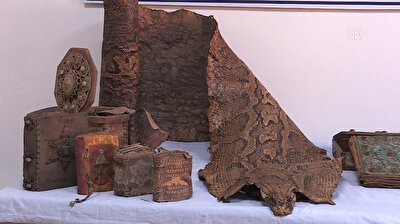 Turkish police seize ancient magic book engraved on python leather