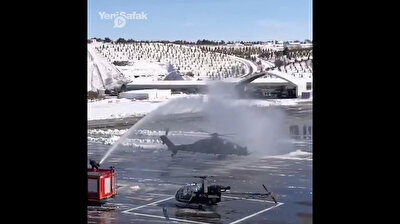 Turkey welcomes 'ATAK helicopter' into Security General Directorate with water tank