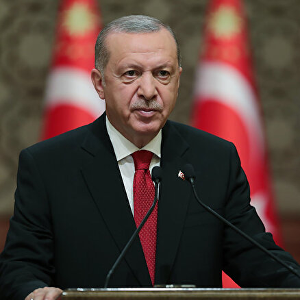 Cumhurbaşkanı Erdoğan Muhtarlar Toplantısında konuşuyor