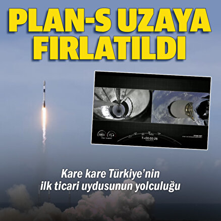 Türkiyenin ilk ticari uydusu Plan-S uzaya fırlatıldı