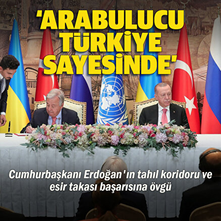 Cumhurbaşkanı Erdoğanın tahıl koridoru ve esir takası başarısına övgü: Türkiye sayesinde yapıldı
