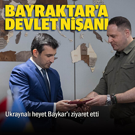 Ukraynalı heyetten Baykara ziyaret: Selçuk Bayraktara Devlet Liyakat Nişanı takdim edildi