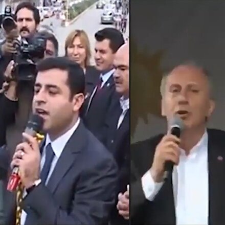 Muharrem İncenin adaylıktan önce ve sonraki Demirtaş tutumu