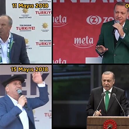 Muharrem İnce de Tayyip Erdoğanın izinden gidiyor