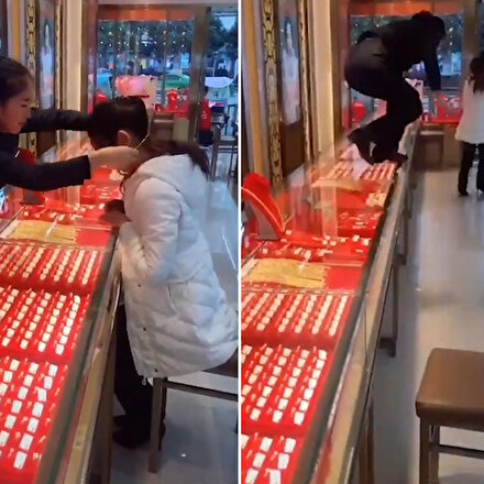 Milyonluk mücevherleri denerken satıcının aklını aldı