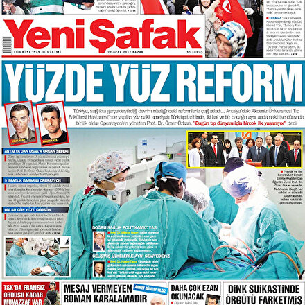 Türkiyede ilk yüz nakli 7 yıl önce bugün yapıldı