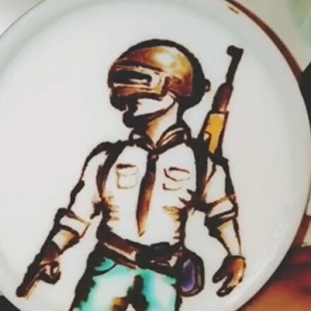 Kahve sanatına PUBG dokunuşu