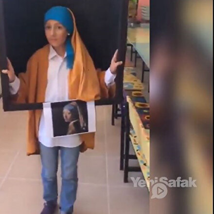 Öğrenciler dünyaca ünlü resimlere büründü